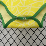 24/25 Brazil Home  Baby Infant Crawl Suit
