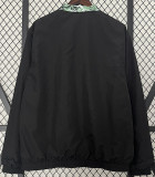 2024 Man Utd Black& White Green Double sided Windbreaker (双面风衣)