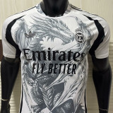 25/26 RMA  Feather Dragon White Player Version Soccer Jersey