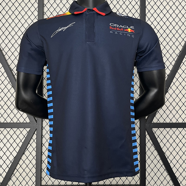 2024 F1 Red Bull #11 Royal Blue Polo Racing Suit (有领11号车)