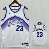 25/26 JAZZ MARKKANEN #23 White Top Quality Hot Pressing NBA Jersey
