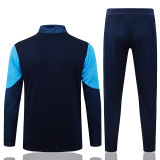25/26 Marseille Royal Blue Kids Half Pull Tracksuit#B25127  (半拉链)