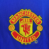2002/2003 Man Utd Blue Long sleeve Retro Soccer Jersey