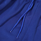 24/25 INT Blue   Half Pull  Kids tracksuit  (童装、半拉链、)