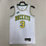 22/23 ROCKETS Porter Jr. #3 White Top Quality Hot Pressing NBA Jersey (Retro Logo)