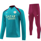 24/25 PSG Sky Blue Kids Half Pull Tracksuit  (童装、半拉链)