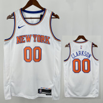 22/23 KNICKS CL ARK SON #00 White Top Quality Hot Pressing NBA Jersey