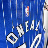 18/19 Magic O'Neill #32 Retro Striped Blue Top Quality Hot Pressing NBA Jersey