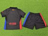 24/25 BAR  Away  Kids  Player Version  Soccer Jersey(大胸花）