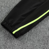 25/26 Marseille Black Hooded Jacket Tracksuit