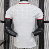 25/26 Man Utd White Special Edition Player Version Soccer Jersey翻领