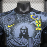 2024 Brazil Grey Special Edition Player Version Soccer Jersey