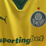 25/26  Palmeiras Yellow Third Fans Soccer Jersey