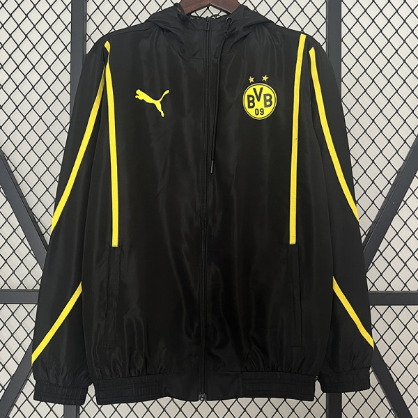 24/25 Dortmund Black Windbreaker