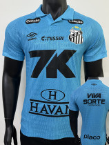 25/26 Santos FC Third   Player Version  Soccer Jersey(Print All Sponsor)(新全广告)