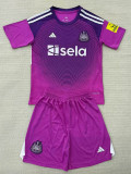 25/26 Newcastle Goalkeeper Purple  Kids   Soccer Jersey