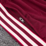 25/26 Bayern Maroon Kids Jacket Tracksuit #E2510