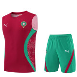 25/26 Morocco Red Training Shorts Suit