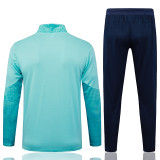 25/26 Marseille Light Green Kids Half Pull Tracksuit#B25126  (半拉链)