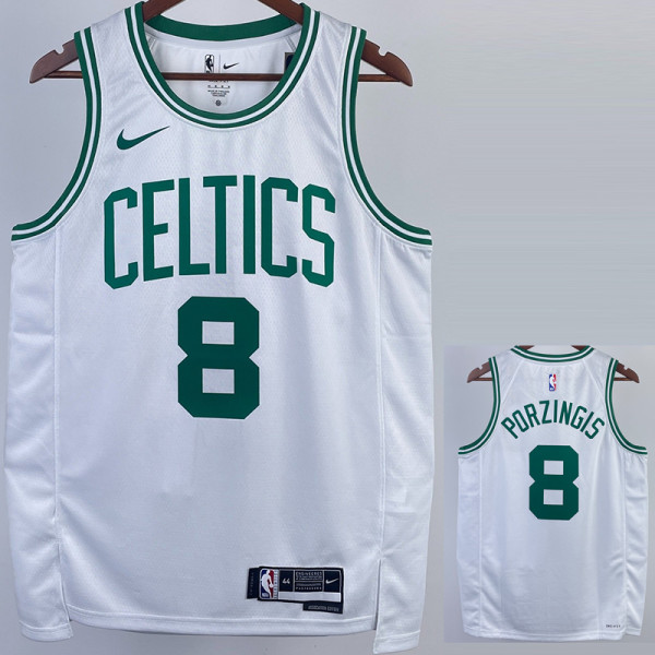 22/23 CELTICS PORZINGIS #8 White Top Quality Hot Pressing NBA Jersey