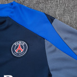 25/26 PSG Royal Blue Half Pull Tracksuit#E25147  (肩蓝、半拉链)