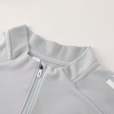 25/26 AD Grey Half Pull Tracksuit#AB09蔚蓝(半拉链)