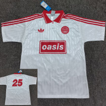 25/26 Live'25 OASIS White Red With No25 Tour Soccer Jersey#带25号