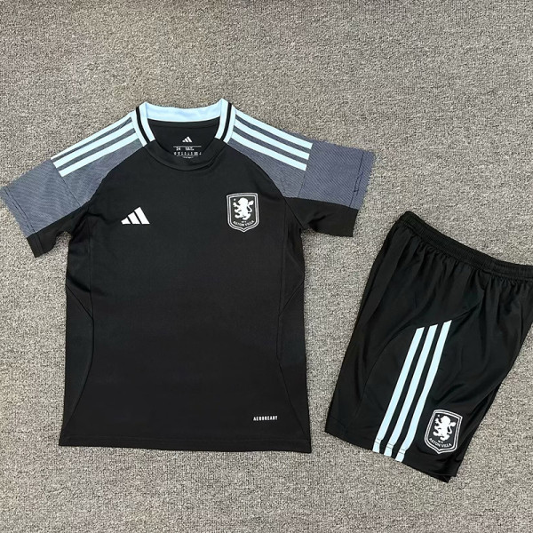 25/26  Aston Villa Away Kids  Soccer Jersey
