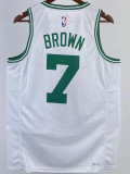 22/23 CELTICS BROWN #7 White Top Quality Hot Pressing NBA Jersey