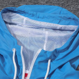 2024 Man City White&Blue  Retro version Windbreaker
