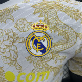 25/26 RMA Yellow Dragon pattern  Special Edition Player Version Soccer Jersey