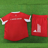 25/26  Bayern Home  Player Version  Kids Soccer Jersey