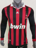 2009/2010 ACM Home Retro  Long Sleeve Soccer Jersey