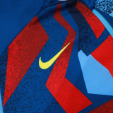 25/26 BAR Light Blue Inkjet Half Pull Tracksuit# B25135 (半拉链)