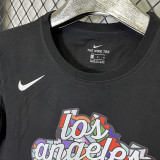 2025 T262 Clippers  WESTBROOK #0 NK Black  Pure Cotton  Blue T-shirt