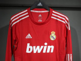 2011/2012 RMA Away Player Version Long Sleeve Retro Soccer Jersey (长袖球员)