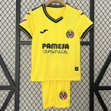 24/25 Villarreal Home  Kids Soccer Jersey