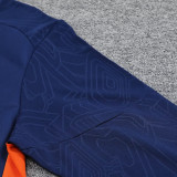 24/25 Marseille Royal Blue Half Pull  Kids tracksuit (童装、半拉链)