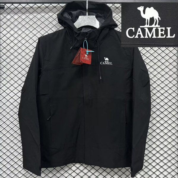 24/25 F705 CAMEL Black Single Layer Hooded Windbreaker (连帽）