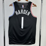 22/23 CLIPPERS HAROEN #1 Black City Edition Top Quality Hot Pressing NBA Jersey