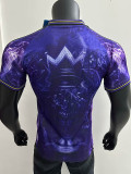 25/26 Man Utd Crown Purple Special Edition Blue Player Version Soccer Jersey