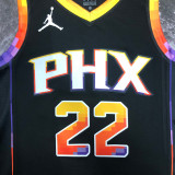 22/23 SUNS AYTON #22 Black Top Quality Hot Pressing NBA Jersey (Trapeze Edition)