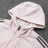 24/25 RMA Light Pink Kids Hooded  Tracksuit #E963加绒童装