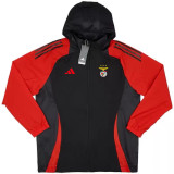 24/25 Benfica Red & Black Hooded Windbreaker