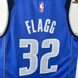 Dallas Mavericks FL AGG  #32  Blue  Top Quality Hot Pressing NBA Jersey