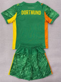 25/26 Dortmund Goalkeeper Green Kids Soccer Jersey