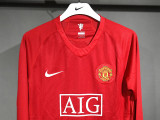 2013/2014 Man Utd Home Long sleeve Retro soccer jersey (球员长袖)