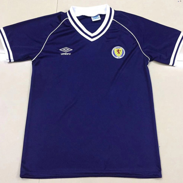 1982 Scotland Home Retro Soccer Jersey