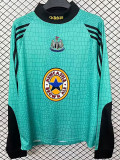 1997/1998 Newcastle Goalkeeper Green Long Sleeve Retro Soccer Jersey