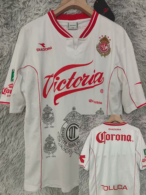 1998/1999 Toluca CD Away  Retro  Soccer Jersey